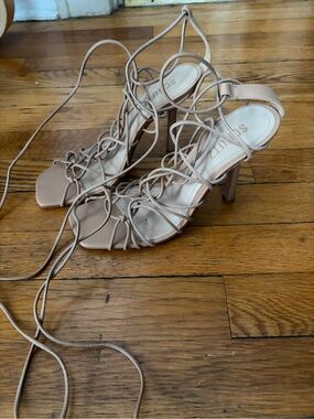 Lace-Up Heel Sandals